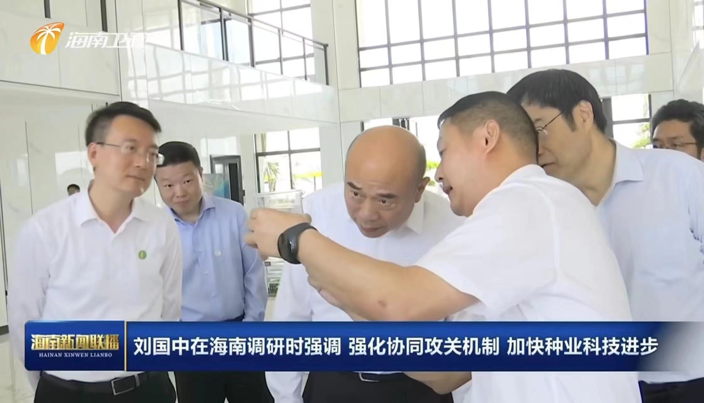 中共中央政治局委員，國(guó)務(wù)院副總理、黨組成員劉國(guó)中在海南調(diào)研時(shí)強(qiáng)調(diào) 強(qiáng)化協(xié)同攻關(guān)機(jī)制 加快種業(yè)科技創(chuàng)新